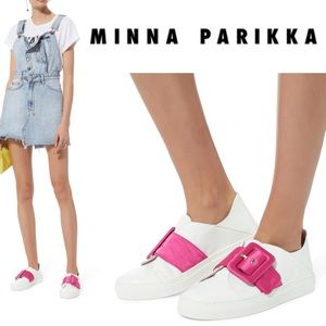 Minna Parikka Shoes Leather Pink Satin Buckles